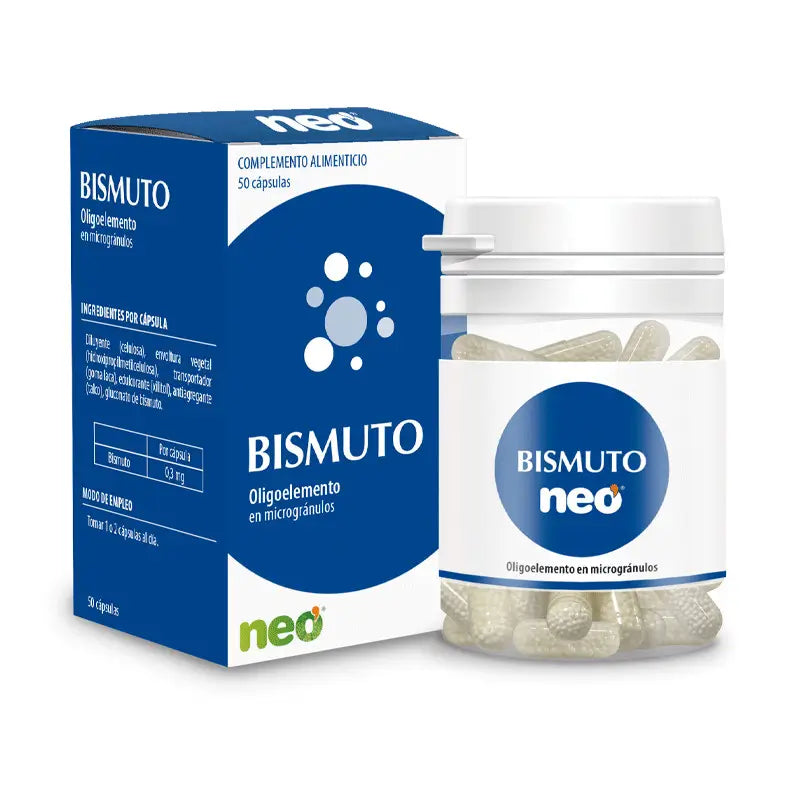 Neo Bismuth, 50 capsules for heartburn and stomach upsets