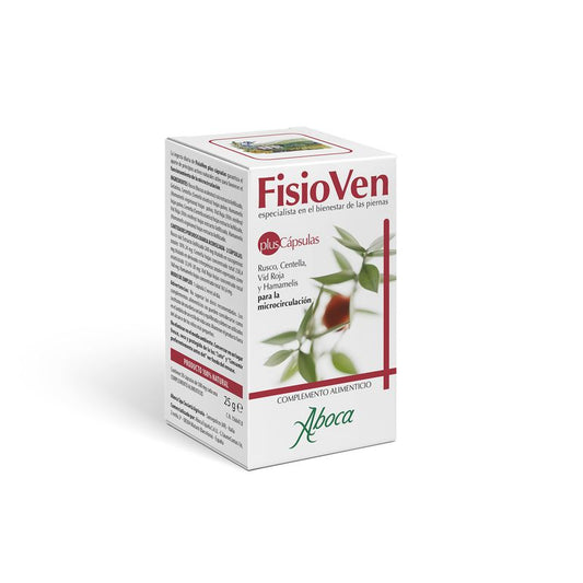 Aboca Fisioven Capsules, 50 capsules, promotes microcirculation of the legs, with Rusco, Centella, Red Vine and Hammelis, 50 capsules