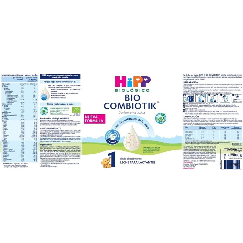 Hipp Combiotik 1, Starter Milk 800 gr