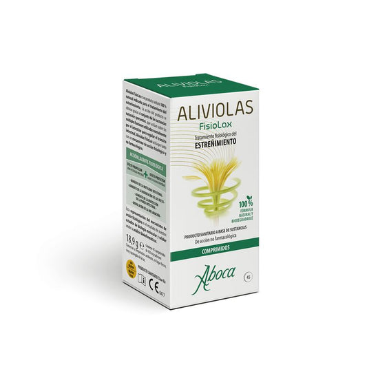 Aboca Aliviolas Fisiolax Constipation, Regulates Intestinal Transit, Physiological Action, 45 tablets