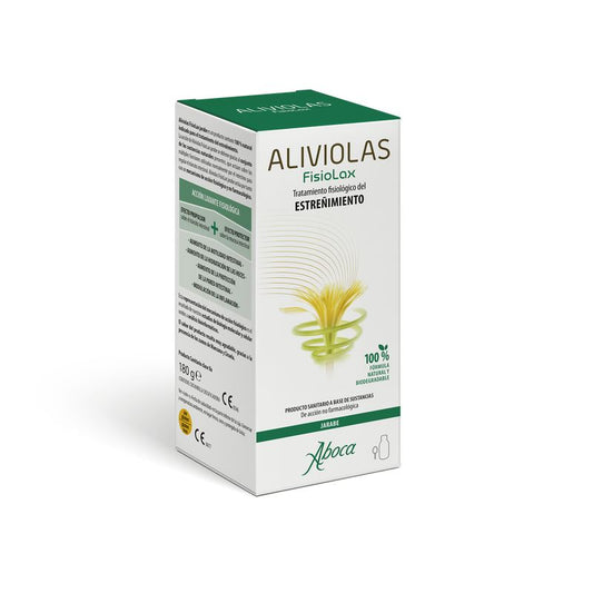 Aboca Aliviolas Fisiolax Syrup Constipation, Regulates Intestinal Transit, Physiological Action, 180 g