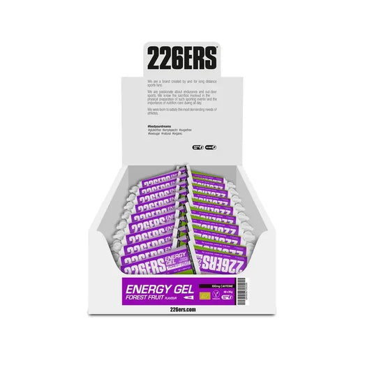 226Ers Energy Gel 25Gr  Gel Energético Frutas Del Bosque - 100Mg Cafeína, 40x25 gr