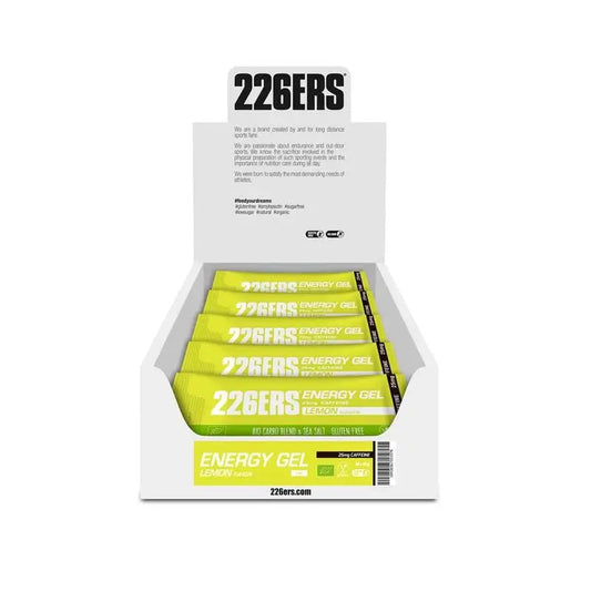 226Ers Energy Gel 25Gr Stick   Gel Energético Limón - 25Mg Cafeína, 40x25 gr