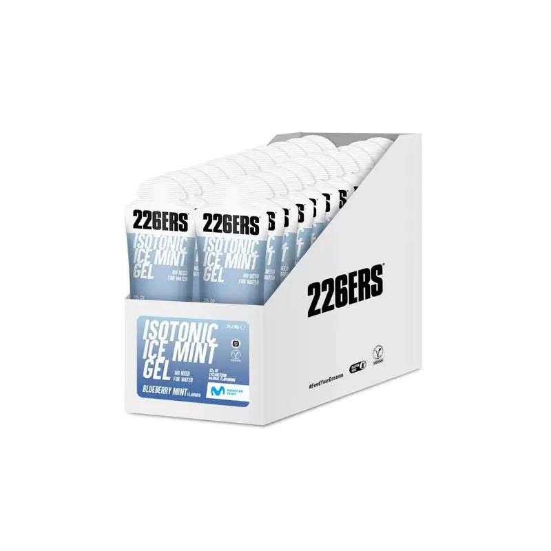 226Ers Isotonic Ice Gel  Gel Isotónico Menta Y Arándanos, 24x68 gr