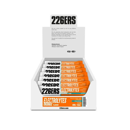 226Ers Vegan Gummy Bar  Barrita Energética De Gominola Naranja, 42x30 gr