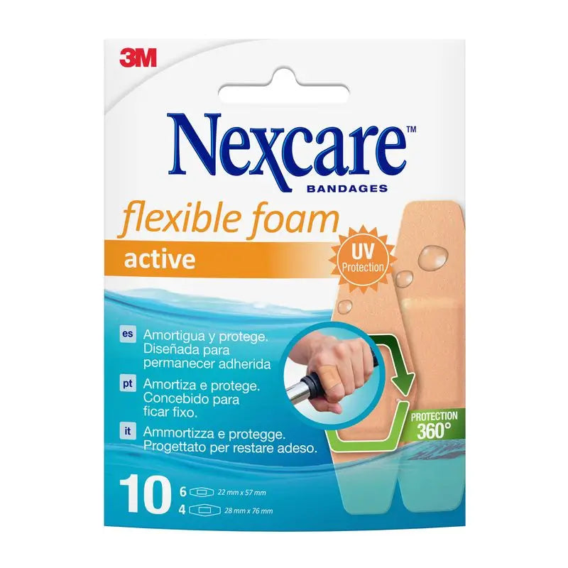 3M Nexcare active 360º aposito adhesivo surtido 10 unidades