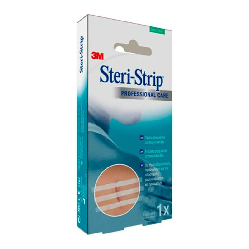 3M Steri-Strip 1542IP-1 Suturas Cutáneas Adhesivas Reforzadas 6x38mm, 6 Suturas