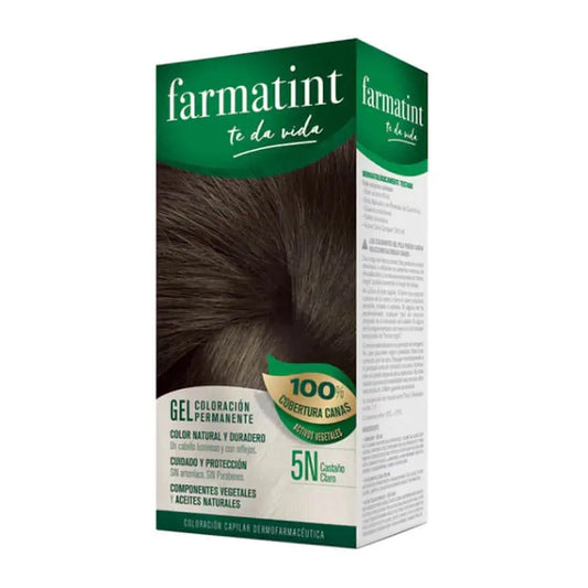 Farmatint 5N Castaño Claro Gel Coloración Permanente