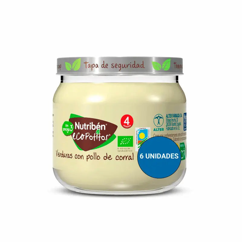 Nutriben Potito Eco Inicio Carne Verduras Pollo 6x120 Gr