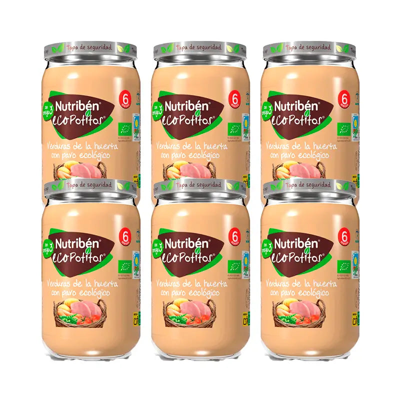 Nutriben Potito Eco Vegetable Garden Turkey 6x235g