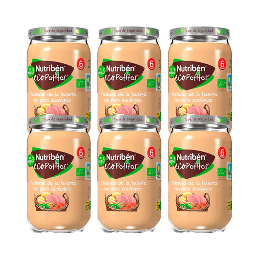 Nutriben Potito Eco Vegetable Garden Turkey 6x235g