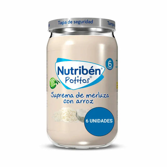 Nutriben Potito Suprema De Merluza Con Arroz 6x235 Gr