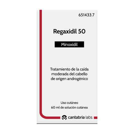 Regaxidil 50 mg/ml Minoxidil Solución Cutánea 1 Frasco 60 ml