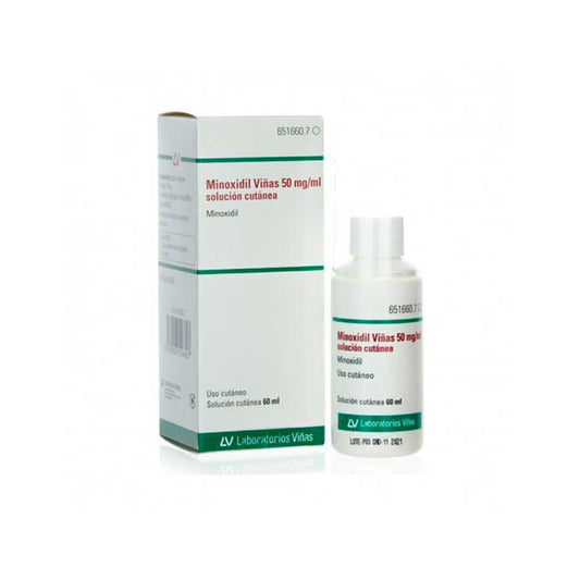 Viñas 50 Mg/ ml Minoxidil Solución Cutánea 1 Frasco 60 ml