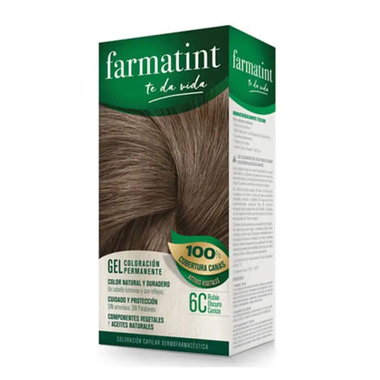 Farmatint 6C Dark Ash Blonde Permanent Colouring Gel