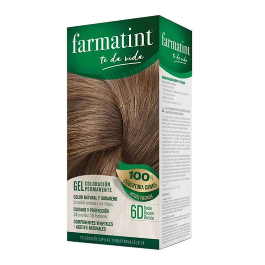 Farmatint 6D Dark Golden Blonde Permanent Colouring Gel