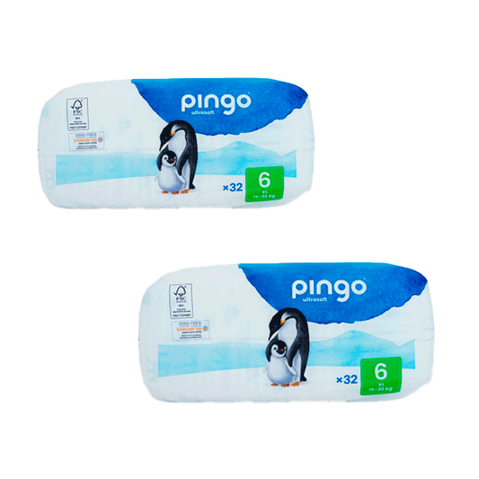 Pingo Pack 2X Ecological Nappy Size 6 Xl, 32 Pcs.