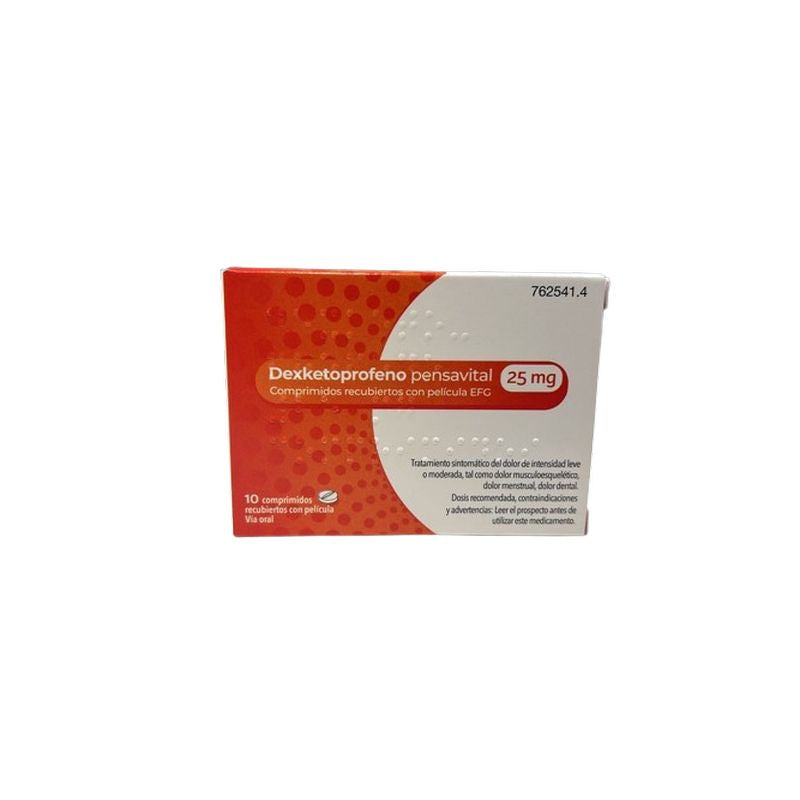 Pensavital Efg Dexketoprofen 25 Mg, 10 film-coated tablets