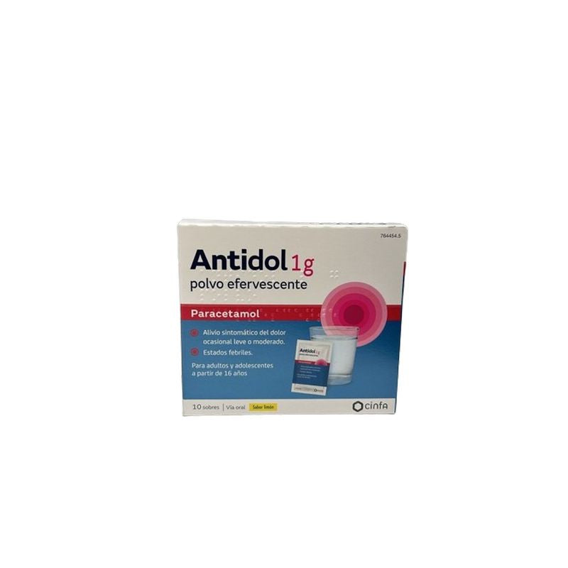 Antidol 1 G, 10 sachets effervescent powder