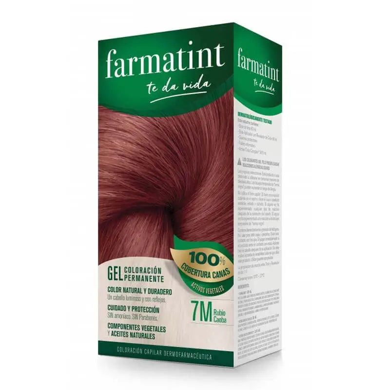 Farmatint 7M Rubio Caoba Gel Coloración Permanente