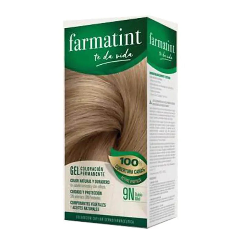 Farmatint 9N Rubio Miel Gel Coloración Permanente