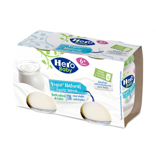 Hero Baby Natural Yoghurt Jar, 2X120g