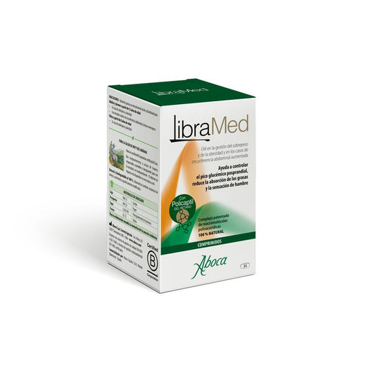 Aboca Libramed Tablets Indicated For Weight Control, Abdominal Circumference, Fat Absorption, 84 Tablets