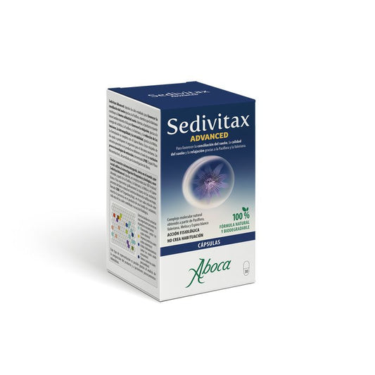 Aboca Sedivitax Advanced Capsules Conciliation and Sleep Quality, Relaxation, With Melissa, Passionflower, 30 capsules