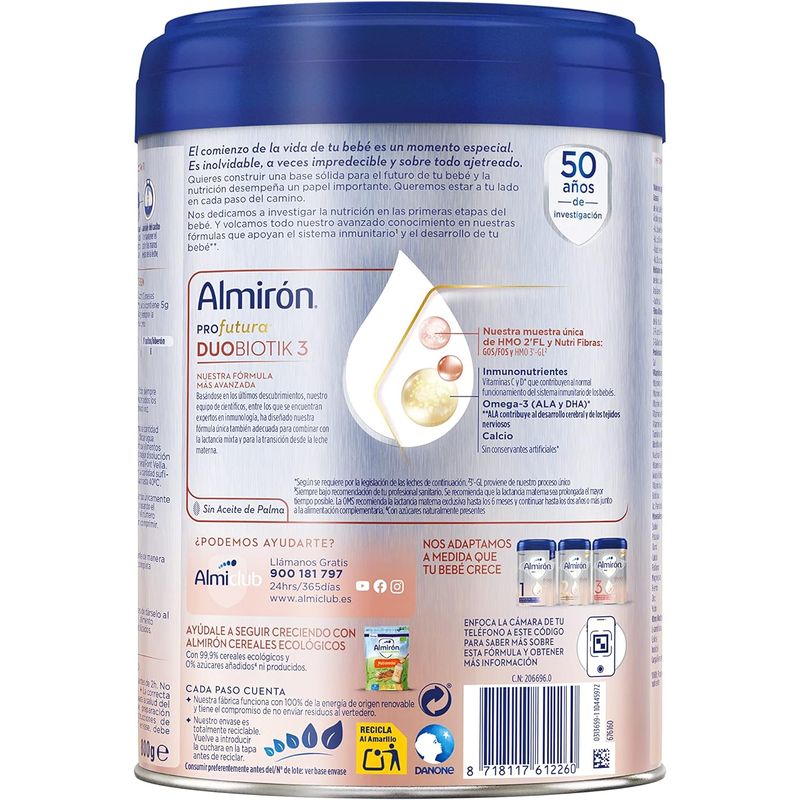 Almirón Profutura 3 Powdered Growing-Up Milk From 12 Months, 4 X 800 G
