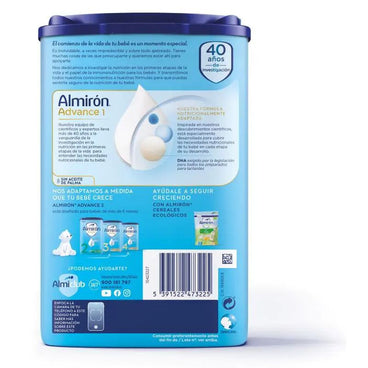 Pack 2 X Almiron Advance 1, Powdered Infant Milk Starter Powder, from Day 1, 800g