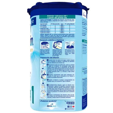 Pack 4 X Almiron Advance AR1, Anti-Regurgitation Baby Formula, from Day One, 800g