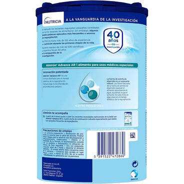 Pack 12 X Almiron Advance AR1, Anti-Regurgitation Baby Formula, from Day One, 800g