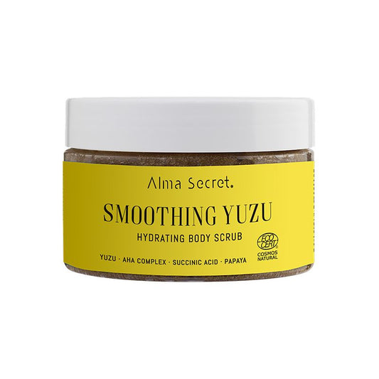 Alma Secret Yuzu Body Scrub with Aha, Papaya Enzyme and Succinic Acid