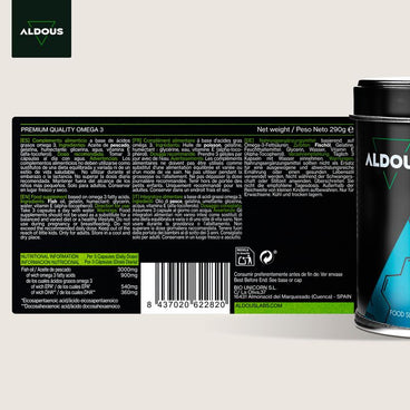 Aldous Bio Omega 3 3000Mg, 210 capsules