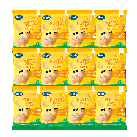 Hero Baby Pack Kids Puffs Cheese, 12 X 12 Gr