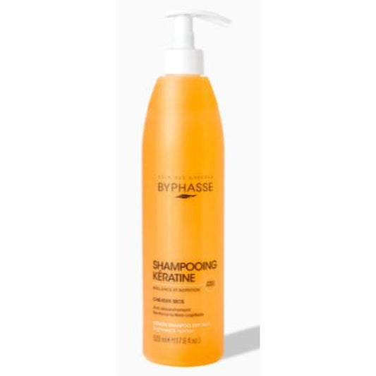 Byphasse Liquid Keratin Shampoo For Dry Hair, 520 ml
