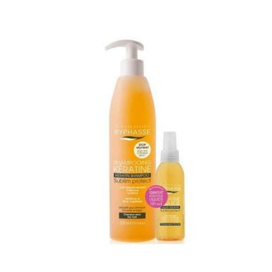 Byphasse Liquid Keratin Shampoo 520 Ml + Liquid Keratin 60 Ml, 580 ml