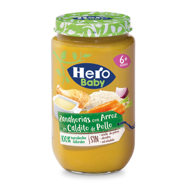 Hero Baby Carrots with Rice in Chicken Bouillon, 235gr