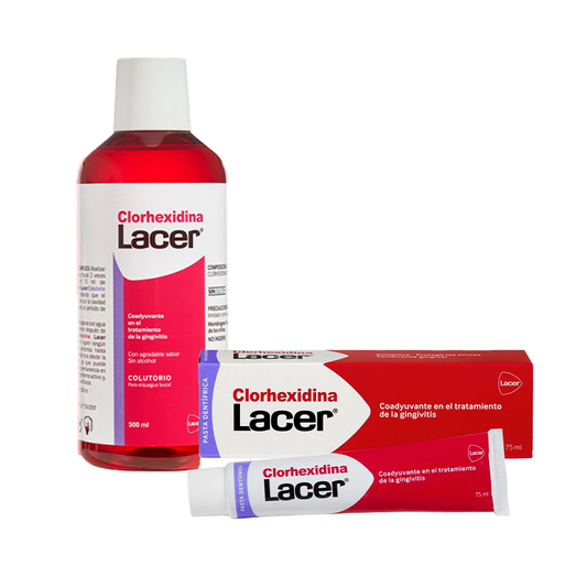 Lacer Chlorhexidine Pack (Mouthwash + Toothpaste)