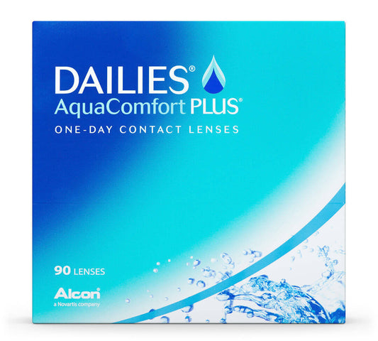 Dailies Aquacomfort Plus  Lentillas Esféricas Diarias , 90 unidades