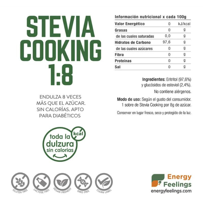 Energy Feelings Stevia 100Sbrs. Vegan Sg