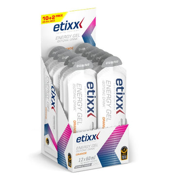 Etixx Isotonic Energy Gel Orange Flavour 12Ud.