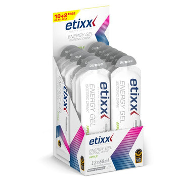 Etixx Isotonic Energy Gel Apple Flavour 12Ud.