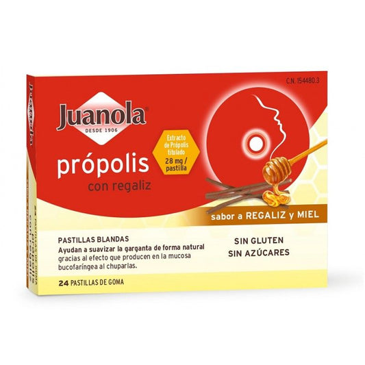 Juanola Propolis Liquorice, 24 tablets