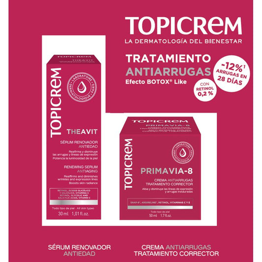 Topicrem Pack Theavit Serum 30 Ml + Primavia-8 Cream 50 Ml