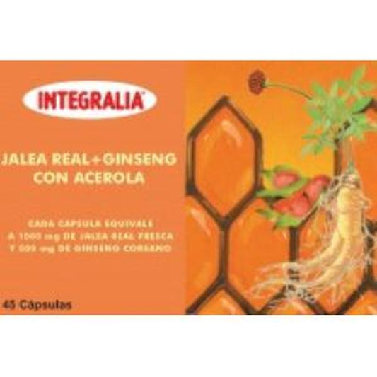 Integralia Jalea Real+Ginseng Con Acerola 45 Cápsulas 