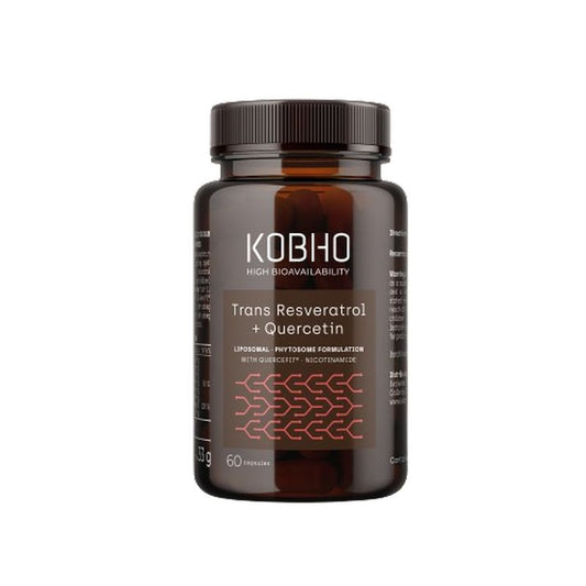 Kobho Labs Trans Resveratrol Supplement + Quercetin, 60 capsules