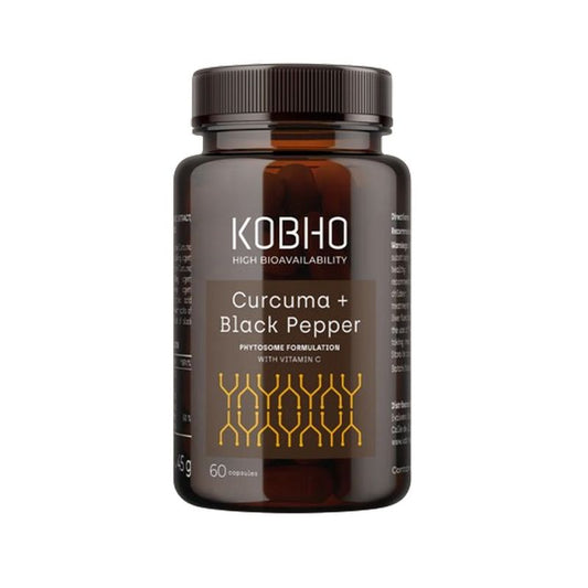 Kobho Labs Supplement Turmeric + Black Pepper, 60 capsules