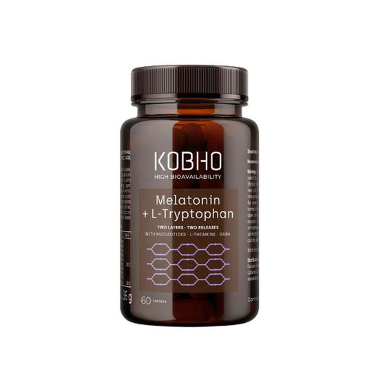 Kobho Labs Supplement Melatonin + L-Tryptophan, 60 capsules