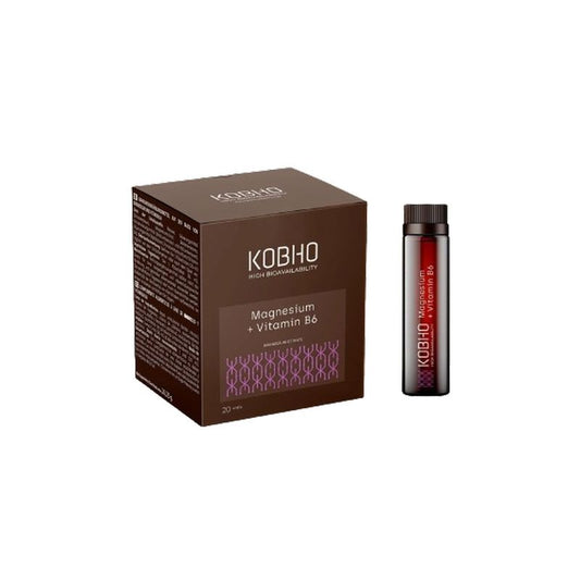 Kobho Labs Supplement Magnesium + Vitamin B6, 20 vials